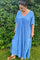 Savannah Solid Dress | Sky Blue | Boheme kjole fra State bird