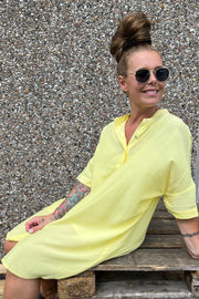 Sunrise Tunic Shirt | Lemon | Bluse fra Co'couture