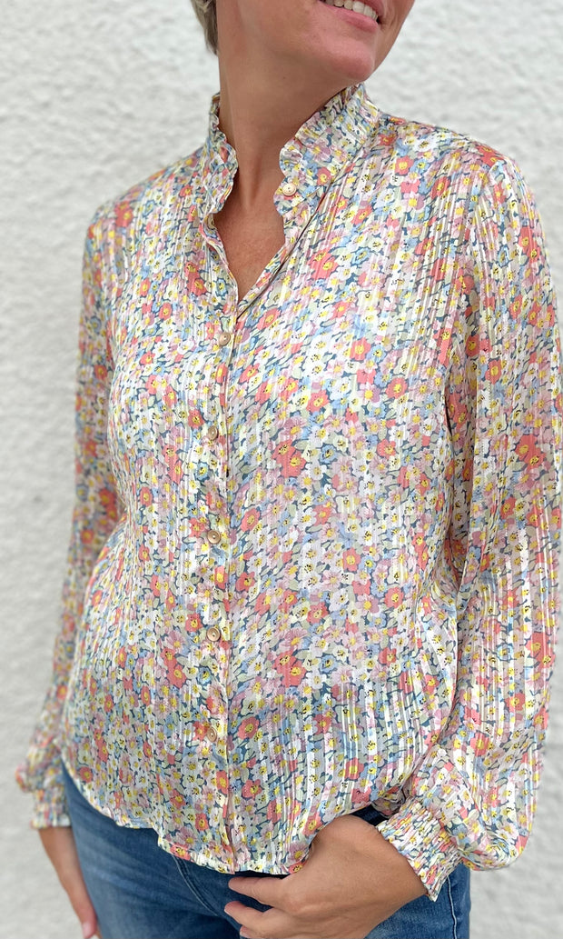 Rialto Shirt  | Lurex Paradise Pastel | Skjorte fra French Laundry