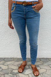 Naomi Luna LB Jeans | Blue | Jeans fra Mos Mosh