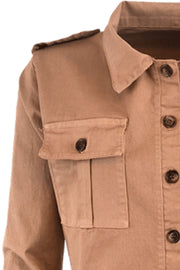 Riley Peplum Jacket | Rose | Kort jakke fra Black Colour