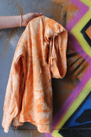 Melissa Hood | Orange Tie Dye | Hættetrøje fra Liberté