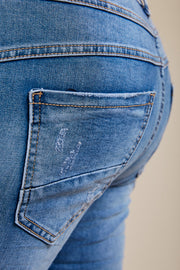 Ladies Jeans | Blue | Jeans med slid fra Marta du Chateau