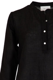 Juliette Linen Shirt | Black | Skjorte fra NEO NOIR