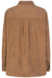 Karen shirt | Brown | Skjorte i babyfløjl fra Liberté