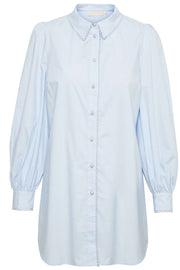 PhillyKB Long Shirt | Xenon Blue | Oversize skjorte fra Karen By Simonsen