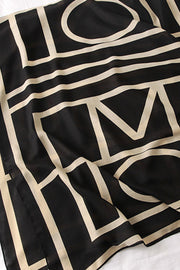 Kempton Scarf | Black/Beige | Tørklæde fra Lazy Bear