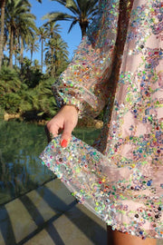 Lamilla Dress | Multicolor l Pallietkjole fra Liberté