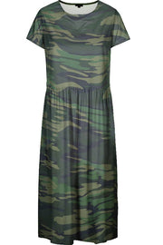 Alma Short dress | Camo Army | Babydoll kjole fra Liberté Essentiel