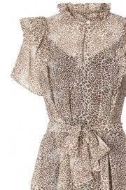Ricca dress | Leopard | Lang kjole i leopard print fra LOLLYS LAUNDRY