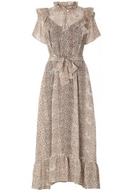 Ricca dress | Leopard | Lang kjole i leopard print fra LOLLYS LAUNDRY