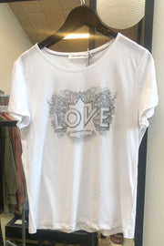 Alara Love Tee | White | T-shirt fra Co'Couture