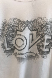 Alara Love Tee | White | T-shirt fra Co'Couture