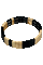 Dori Square Bracelet | Black / Gold | Armbånd fra Black Colour