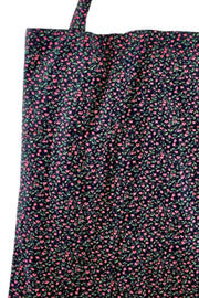 Lulu Blossom Shopper | Berry | Net taske med print fra Black Colour