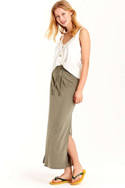 Florrie Skirt | Olive | Lang nederdel fra MbyM