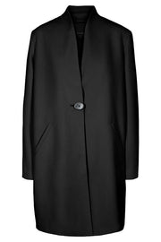 Mona Long Jacket | Black | Jakke fra Freequent