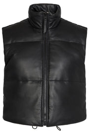 Mountain Leather Vest | Black | Læder vest fra Co'Couture