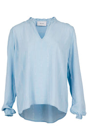 Anisette Lurex Shirt | Light Blue | Skjorte fra NEO NOIR