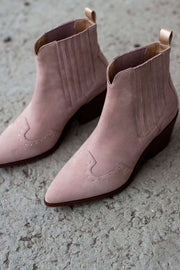 New Moss | Taupe | Ankel støvle i ruskind fra Copenhagen Shoes