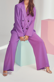 New Flash Wide Pant | Violet | Bukser fra Co'couture