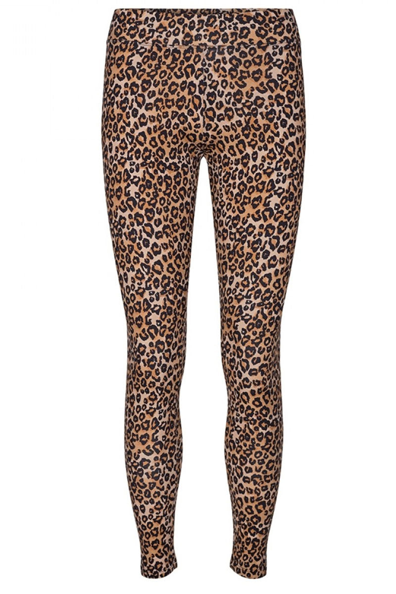 A'POKE - Liberte Ninni Leggings Blakc Leopard - Shop sort grå leopard  leggings