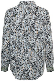 Woven Top Long Sleeves | Sort | Skjorte med paisley print fra Saint Tropez