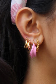 Afrika Enamel Earring | Baby Pink | Øreringe fra Pico