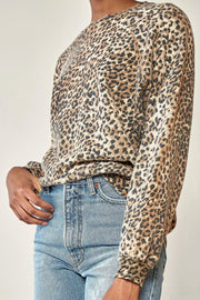 Oversized Sweatshirt | Brown leopard | Sweatshirt fra Ragdoll