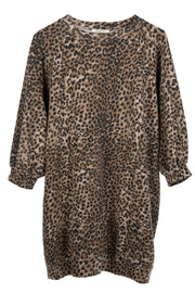 Super Oversized Sweatshirt | Brown Leopard | Sweatshirt fra Ragdoll LA