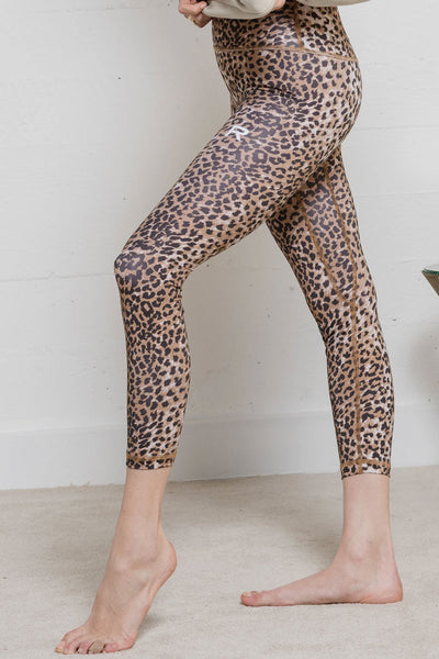 Workout Leggings, Brown leopard