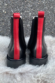 Polo Tenerife White Lining | Sort / Rød | Ankel støvle med foer fra Billi Bi