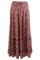 Luna Maxi Skirt | Red | Lang nederdel med print fra Black Colour