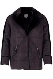 Woven Jacket - U7001 | Sort | Ru lam jakke fra Saint Tropez