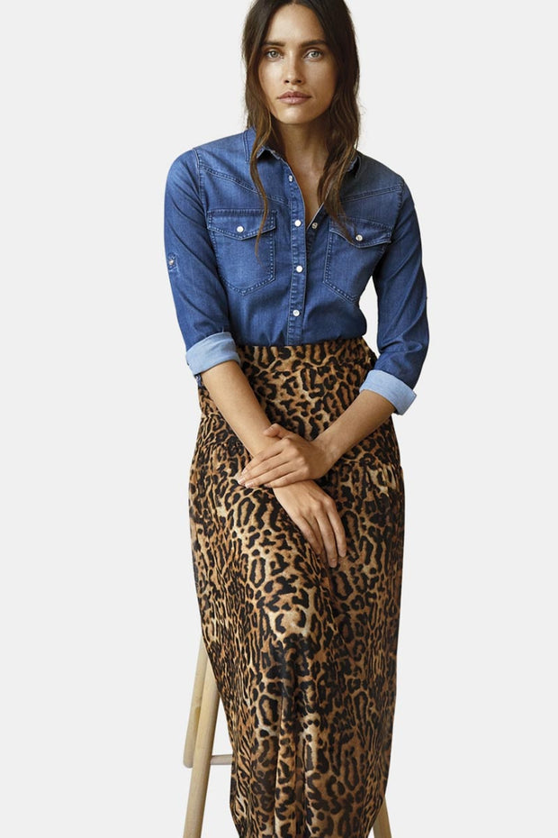 Sammi Skirt | Nederdel med dyreprint fra Freequent
