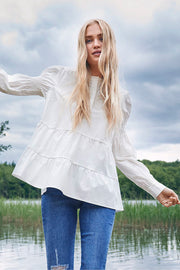 Rhinay Bl | Offwhite | Bluse fra Freequent