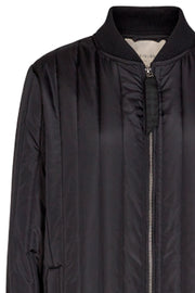 Sissel Long Jacket | Black | Lang termo jakke fra Freequent