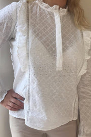 Kimberly Blouse | White | Skjortebluse fra NEO NOIR