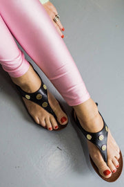 Ally toe split | Sort | Sandal fra Copenhagen Shoes