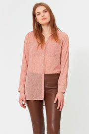 Liva Shirt | Rose | Skjorte med leo print fra Sofie Schnoor