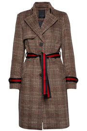 Soni Jacket | Brown & Red | Ternet frakke fra Freequet