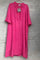 Long dress with ruffles | Hot Pink | Skjortekjole fra Cabana Living