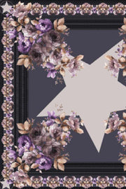 Avanti scarf | Charcoal & Purple | Uld & Cashmere tørklæde fra Stylesnob