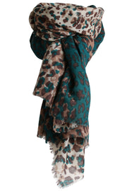 Gepard Scarf | Petrol | Tørklæde med cashmere fra STYLESNOB