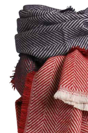 LAUREN SCARF | Red & Blue | Tørklæde fra STYLESNOB