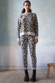 Sweater | Brown Leopard | Strik sweater med dyreprint fra Ragdoll