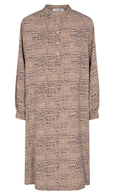 Tiles Shirt Dress | Bisquit | Skjortekjole med mønster fra Co'Couture