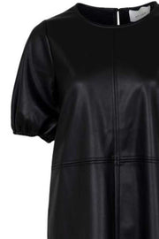 Trieste Faux Dress | Sort | Kjole i læderlook fra Neo Noir
