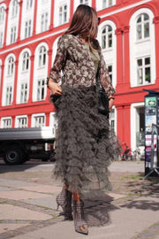 Tulle Skirt | Army | Tyl skørt nederdel fra Emm Copenhagen