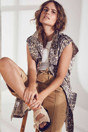 Felicia Animal Tech Vest | Bone | Jakke fra Co'couture
